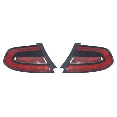Rareelectrical - New Pair Of Tail Lights Compatible With Chrysler Dodge Dart 2013 2014 2015 By Part Numbers Ch2801201
