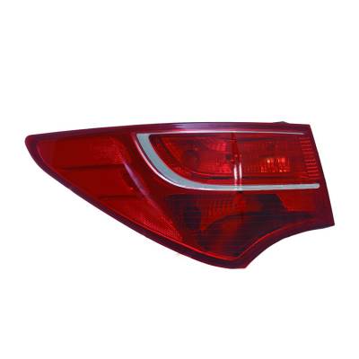 Rareelectrical - New Left Outer Tail Light Compatible With Hyundai Santa Fe 2013 2014 By Part Numbers Hy2804123