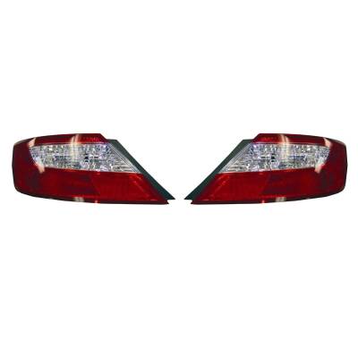 Rareelectrical - New Pair Of Tail Lights Compatible With Honda Civic Coupe 2007 2008 33551Svaa02 Ho2800165