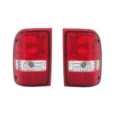 Rareelectrical - New Pair Of Tail Lights Compatible With Ford Ranger Base 2008 2010-11 Fo2819111 Fo2818121 6L5z 13404