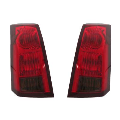 Rareelectrical - New Pair Of Tail Lights Compatible With Cadillac Cts 2003 2004 2005 2006 2007 Gm2801197 Gm2800198