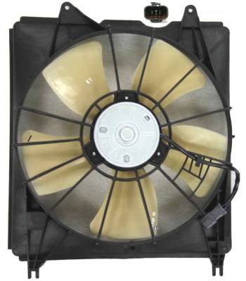 Rareelectrical - New Left Cooling Fan Assembly Compatible With 2010-12 Acura Rdx 19015Rwca01 19020-Rwc-A01