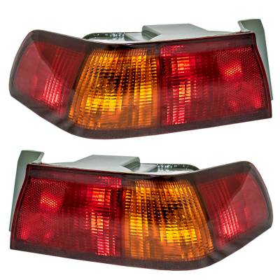 Rareelectrical - New Tail Light Pair Compatible With Toyota Camry Usa Built 1997-1999 To2800124 To2801124 81550-Aa011