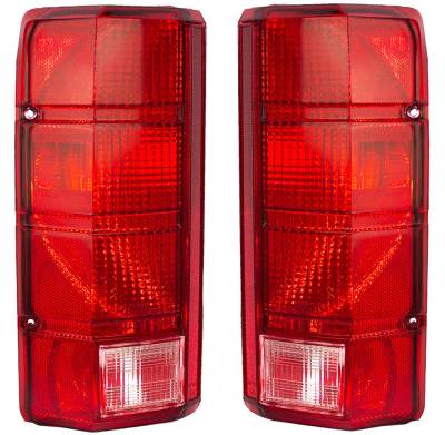 Rareelectrical - New Pair Of Tail Lights Compatible With Ford F-150 F-250 1980-1986 Fo2800103 E4tz 13404 B E4tz13404b