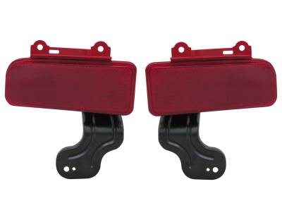Rareelectrical - New Pair Of Reflectors Compatible With Honda Cr-V 2015 33505-T1w-A01 33505T1wa01 Ho1184108