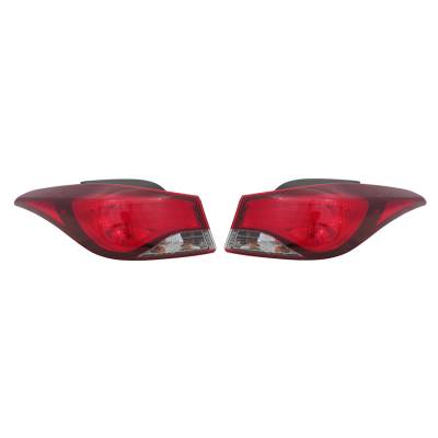 Rareelectrical - New Pair Of Outer Tail Lights Compatible With Hyundai Elantra 2016 Hy2805131 Hy2804131 92401-3Y500