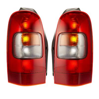 Rareelectrical - New Pair Of Tail Lights Compatible With Pontiac Montana 1999-2004 Base 2005 Gm2801134 Gm2800134