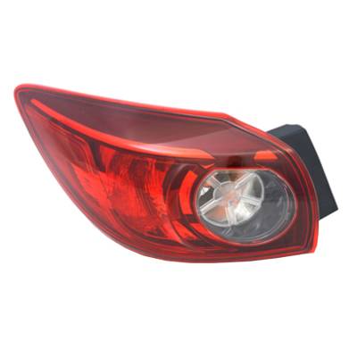 Rareelectrical - New Outer Left Tail Light Compatible With Mazda 3 Hatchback 2014 Ma2804115 Bhp1-51-160B Bhp151160b