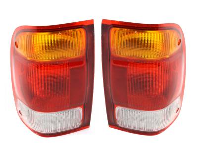 Rareelectrical - New Pair Of Tail Lights Compatible With Ford Ranger 98-99 F87z 13404 Ba F87z-13404-Ba F87z13404ba