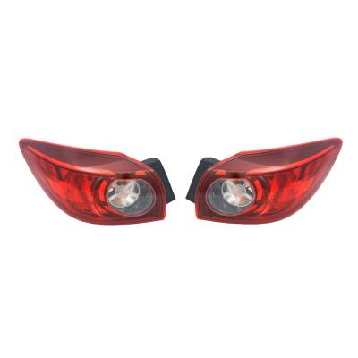 Rareelectrical - New Outer Pair Of Tail Lights Compatible With Mazda 3 Hatchback 2014 By Part Numbers Ma2804115