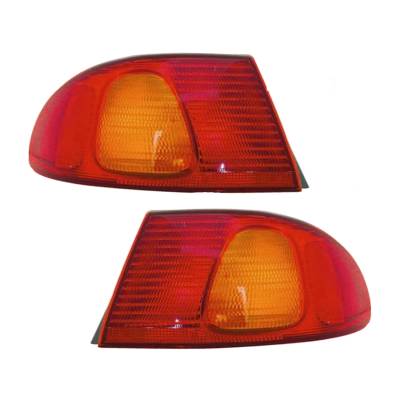 Rareelectrical - New Outer Tail Light Pair Compatible With Toyota Corolla 1998-2002 To2800121 To2801121 81550-02070