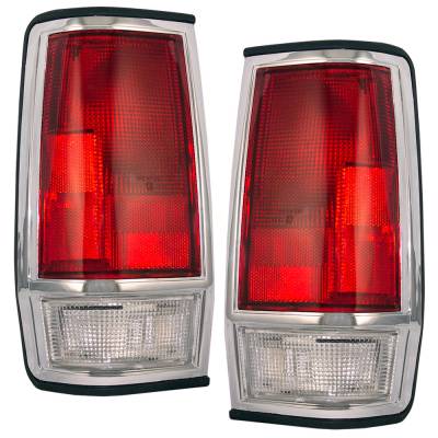 Rareelectrical - New Tail Light Pair Compatible With Nissan 720 Rwd 1985-1986 26554-80W00 2655480W00 Ni2809101