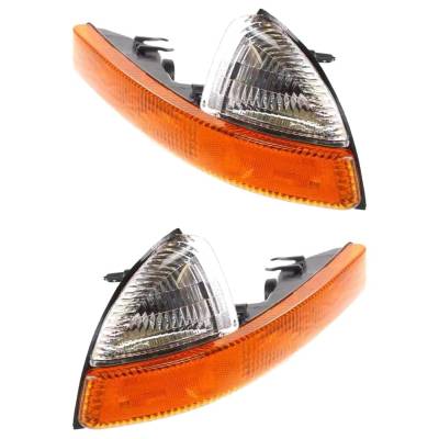 Rareelectrical - Halogen Parking Light Assembly Right Left Pair Compatible With 1998-2004 Dodge Dakota Sxt R/T