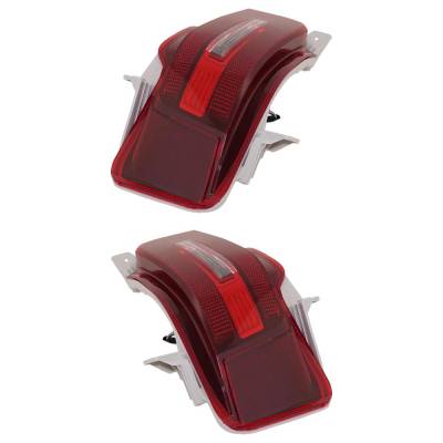 Rareelectrical - Halogen Back-Up Light Assembly Right Left Pair Compatible With 2020-2022 Hyundai Palisade Limited