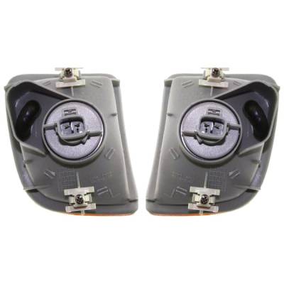 Rareelectrical - Halogen Turn Signal Light Assembly Right Left Pair Compatible With 1998-2000 Toyota Tacoma Pre