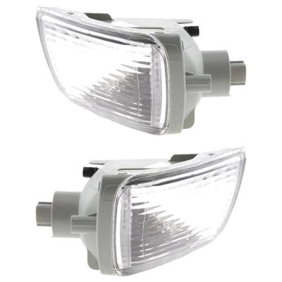 Rareelectrical - Halogen Turn Signal Light Assembly Right Left Pair Compatible With 2003-2005 Toyota 4Runner Sport