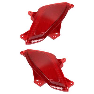 Rareelectrical - Rear Bumper Reflector Assembly Right Left Pair Compatible With 2017-2019 Hyundai Santa Fe Limited