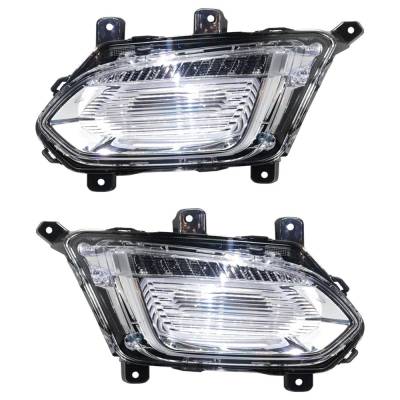 Rareelectrical - Led Daytime Running Light Assembly Right Left Pair Compatible With 2016-2017 Chevrolet Equinox Ltz