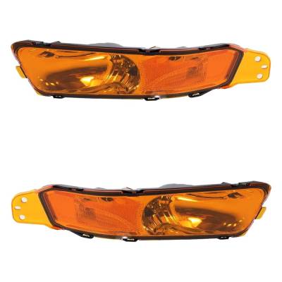 Rareelectrical - Halogen Parking Light Assembly Right Left Pair Compatible With 2005-2009 Ford Mustang Gt Mustang