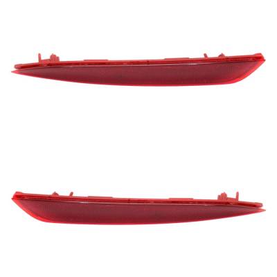 Rareelectrical - Rear Bumper Reflector Assembly Right Left Pair Compatible With 2016-2018 Kia Optima Lx 1.6T Sx 1.6L