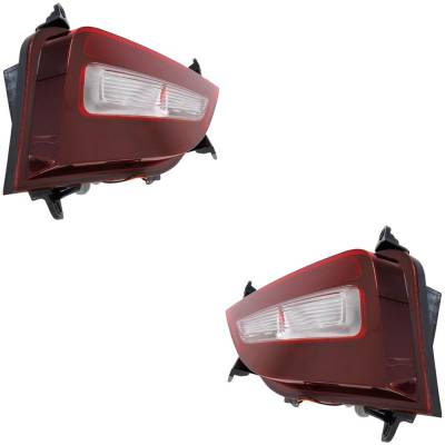 Rareelectrical - Halogen Back-Up Light Assembly Right Left Pair Compatible With 2019-2020 Hyundai Santa Fe Sel Plus
