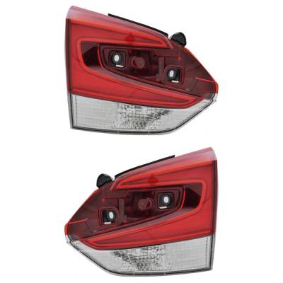 Rareelectrical - Led Tail Light Assembly Right Left Pair Inner Compatible With 2019-2024 Subaru Forester Touring