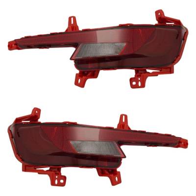Rareelectrical - Halogen Back-Up Light Assembly Right Left Pair Compatible With 2019-2020 Hyundai Elantra Limited