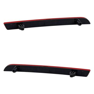 Rareelectrical - Pair Of Rear Reflector Assemblies Set Compatible With 2021-2025 Toyota Lexus Sienna Le Xle Sequoia