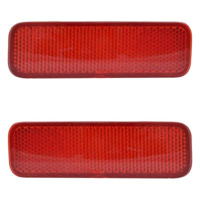 RAREELECTRICAL - Reflector Light Assembly Right Left Pair Compatible With 2014-2024 Ford Transit-150 Ptv Transit-250