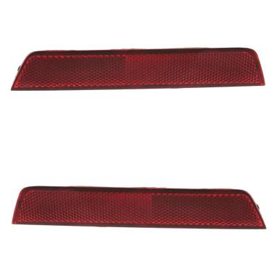RAREELECTRICAL - Reflector Light Assembly Right Left Pair Compatible With 2010-2017 Chevrolet Equinox Ltz L 25809862