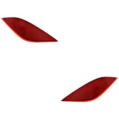 Rareelectrical - New Pair Of Reflector Assembly Compatible With Toyota Prius Base Hatchback Prius L Eco Hatchback
