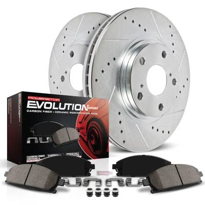 Rareelectrical - Cross-Drilled Brake Disc And Pad Kit Compatible With Toyota Mr2 Base 4 Cyl 2.2L 1991-1995 By P15k815