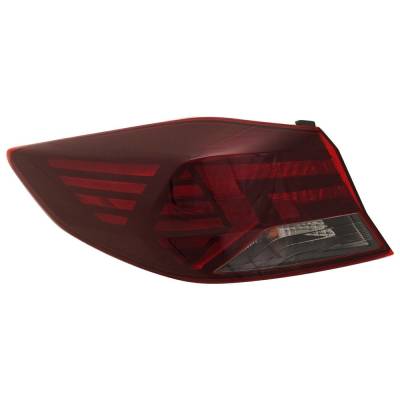 Rareelectrical - Halogen Tail Light Assembly Left Driver Side Outer Compatible With 2019-2020 Hyundai Elantra Value