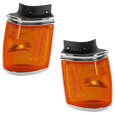 Rareelectrical - Pair Of Corner Lights Compatible With 1987-1988 Toyota Pickup Sr5 2.4L (87-88) Sr5 3.0L (88) Ln55