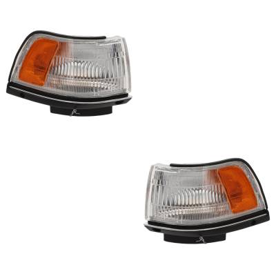 Rareelectrical - Pair Of Corner Lights Compatible With 1987-1991 Toyota Camry Dlx 2.0L (87-91) Le 2.0L (87-91) Base