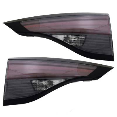Rareelectrical - Halogen Tail Light Assembly Right Left Pair Compatible With 2023-2025 Toyota Sienna Woodland Edition