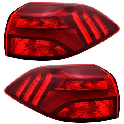 Rareelectrical - New Pair Of Led Outer Tail Lights Compatible With Hyundai Tucson Limited Sport Utility 2019 2020