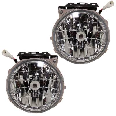 Rareelectrical - New Pair Of Fog Lights Compatible With Subaru Baja Base Sport Turbo Crew Cab Pickup 2.5L 2000-2006