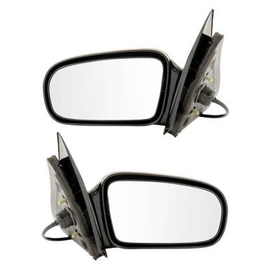 Rareelectrical - Left Driver & Right Passenger Side Door Mirror Compatible With 1995-2005 Chevrolet Cavalier Pontiac