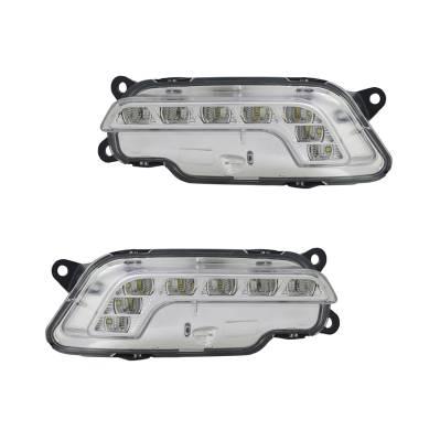 Rareelectrical - New Day Time Running Light Pair Compatible With Mercedes Benz E250 2011-2014 2128200856 2128200756