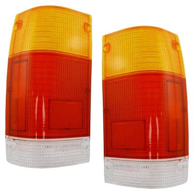 Rareelectrical - Pair Of Tail Light Lenses Compatible With 1986-1993 Mazda B2000 Base 2.0L (86-87) B2000 Lx 2.0L