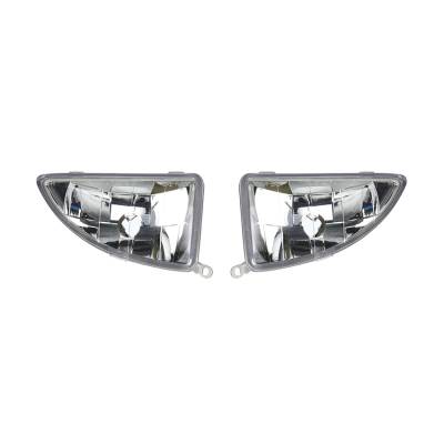 Rareelectrical - New Pair Of Fog Lights Compatible With Ford Focus High Mid 2003-04 Ys4z15l203ba Ys4z15l203bb Ys4z