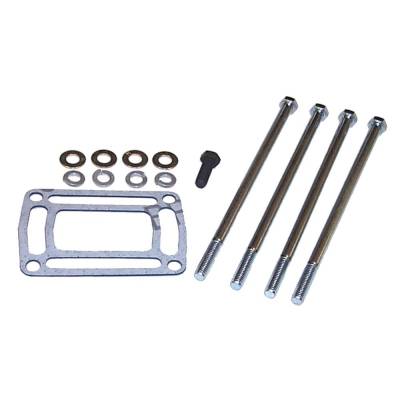Rareelectrical - 1992+ V6 V8 Center-Rise Exhaust Elbow Mounting Kit Compatible With Omc Sierra Cobra/Volvo Penta Gm