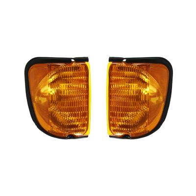 Rareelectrical - New Pair Of Side Marker Lights Compatible With Ford E-150 E-350 Econoline 2007 5C2z13200aa Fo2521176
