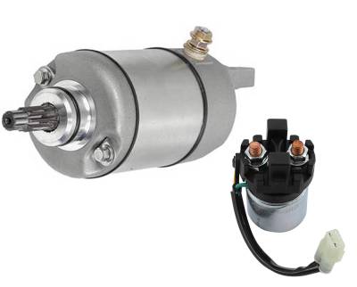 Rareelectrical - New 12V Starter And Relay Kit Compatible With Honda Atv Trx450es 1998 1999 2000 35850Hf1670