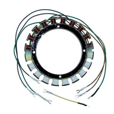 Rareelectrical - Stator Compatible With 1986-1994 Chrysler Force Outboard 2/3/4/5-Cyl 2-Stroke Fork Terminal