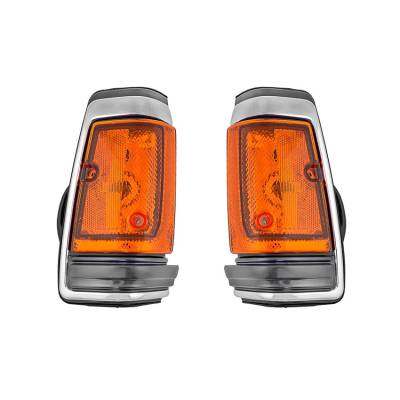 Rareelectrical - New Pair Of Side Marker Lights Compatible With Nissan 720 Rwd 1983-86 Ni2550102 26180-10W00