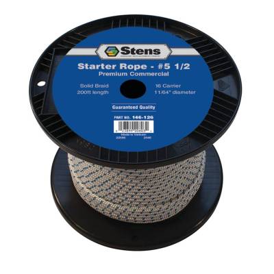 Rareelectrical - 200 Ft Solid Braid Recoil Starter Rope #5-1/2 Size 11/64 In Diameter Compatible With Honda Briggs