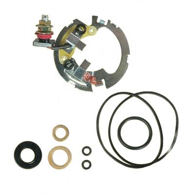 Rareelectrical - New Starter Motor Rebuild Kit Compatible With 1986-2005 Kawasaki Atv Motorcycle Brushes Brush Holder