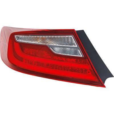 Rareelectrical - Tail Light Compatible With 2016-2017 Honda Accord 2.4L 3.5L I4 K24w J35y Lfa Left Driver Side